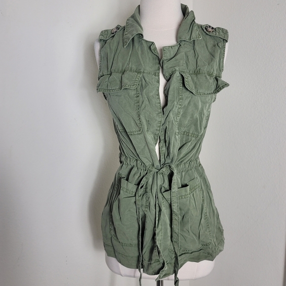 Sanctuary Tops - Sanctuary Green Cargo Vest